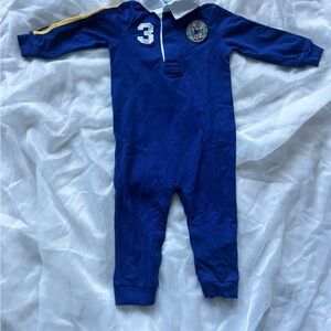 12m Polo Ralph Lauren Collared Footless Onesie